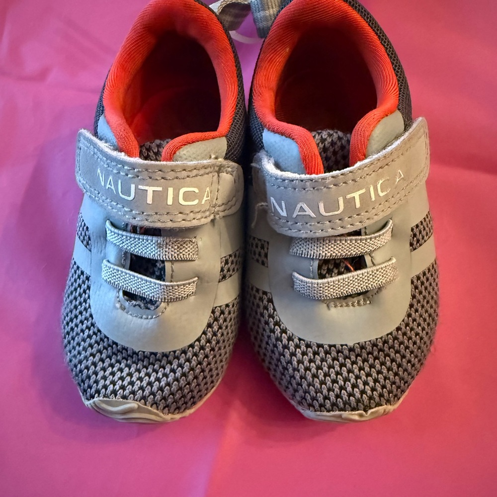 Nautica Kids Sneakers - Gray and Red